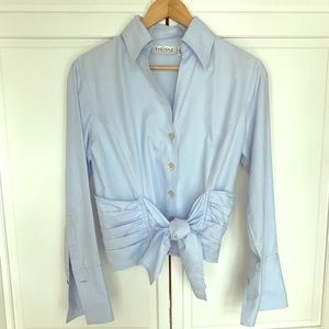 Farinaz Taghavi Herringbone Blouse